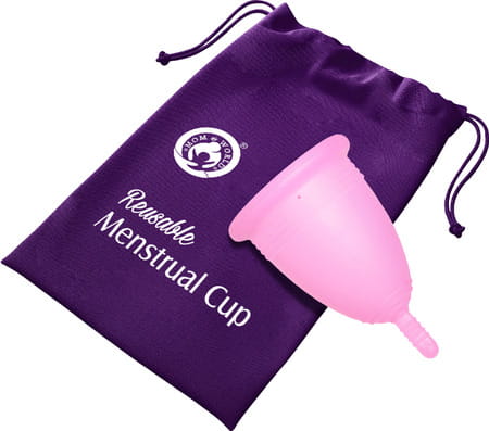 Mom & World Reusable Menstrual Cup For Women 100% Medical Grade Silicone- (Large)