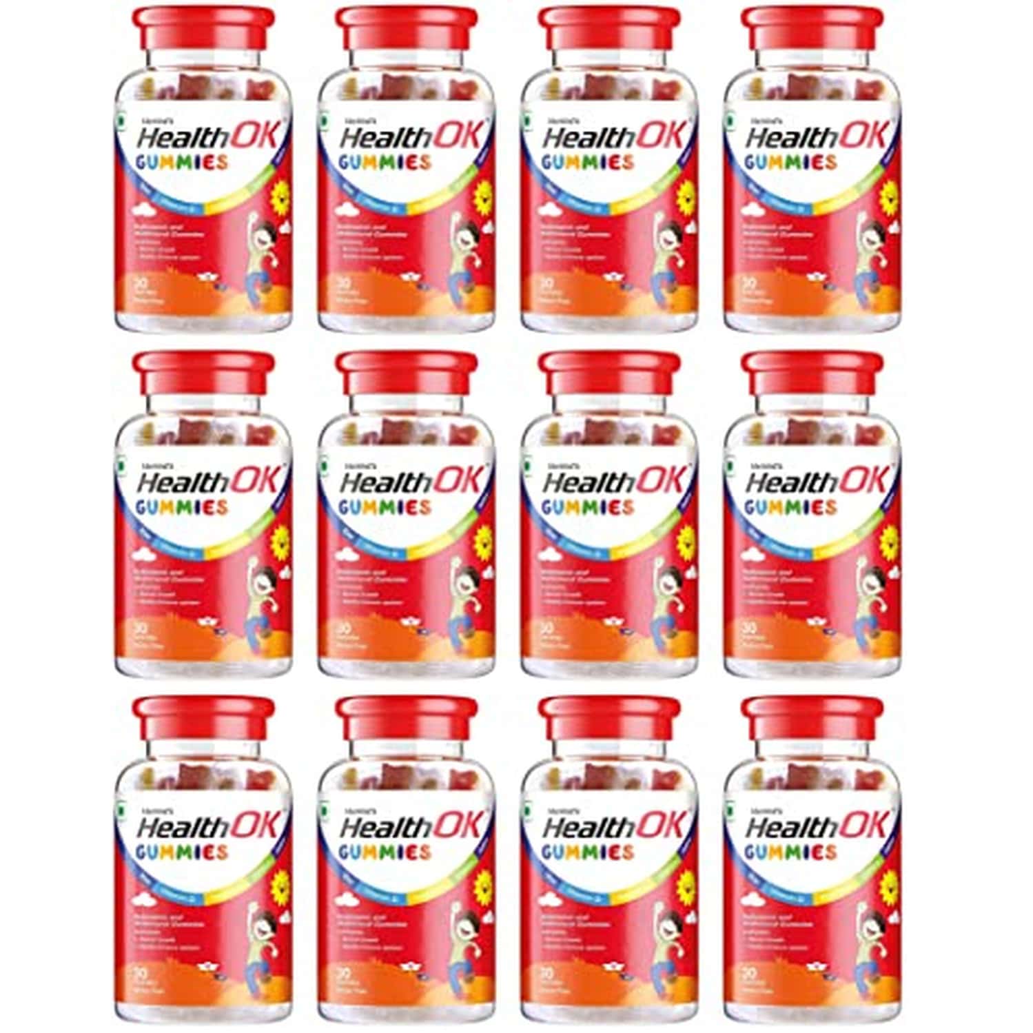 Health Ok Mankind Gummies Multivitamin And Multimineral For Kids | 30 Gummies X Pack Of 12