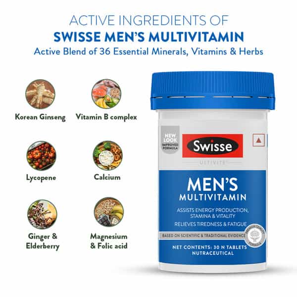 Swisse Ultivite Men's Multivitamin Tablet 30 No's