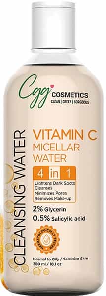 Cgg Cosmetics Vitamin C Micellar Cleansing Water 4 In 1 Skin Brightening- 300Ml