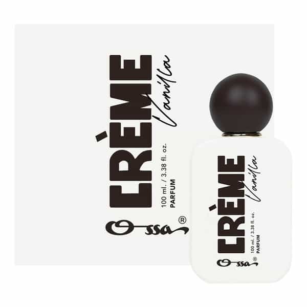 Ossa Gourmand Creme Vanilla Parfum | Unisex | Musk | Rose | Coconut | Jasmine | Caramel | 100Ml
