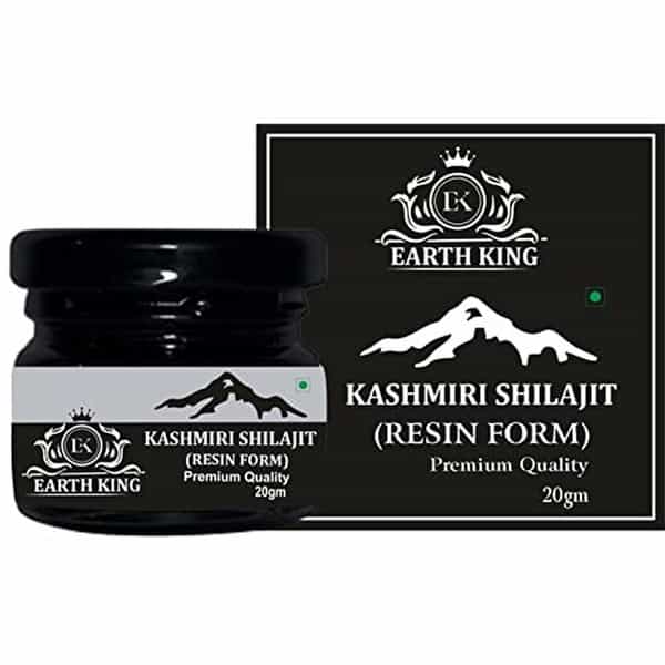 Earth King Kashmiri Shilajit/Shilajeet Resin | Raw Shudh Original (Semi Liquid) - 20Gm (Pack Of 1)