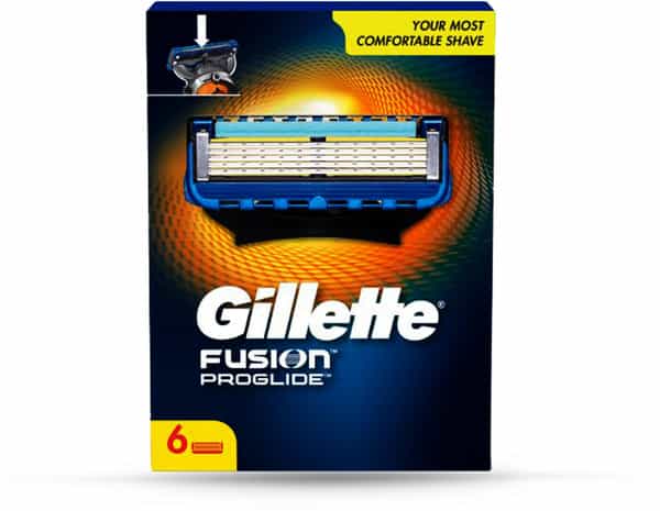 Gillette Fusion Proglide Shaving Blades Pack Of 6