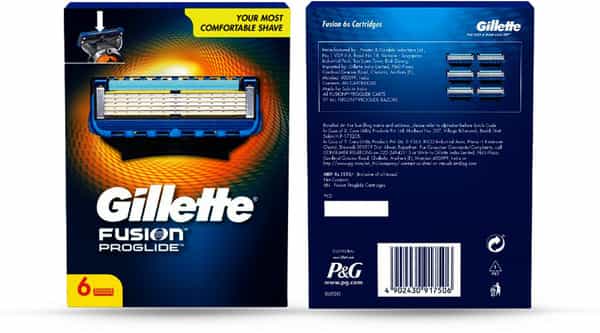 Gillette Fusion Proglide Shaving Blades Pack Of 6