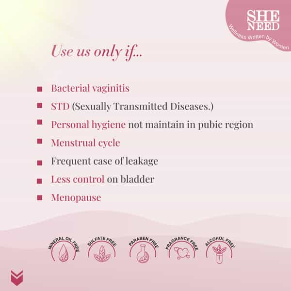 Sheneed Feminine Intimate 24Hr Odour Control Cream 30Gm|Rescue From Leakage & Uti|Gynac Approved