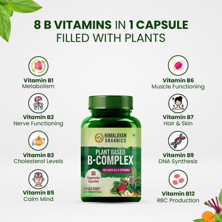 Vlado'S Himalayan Organics Plant Based B-Complex - 30 Veg Capsules