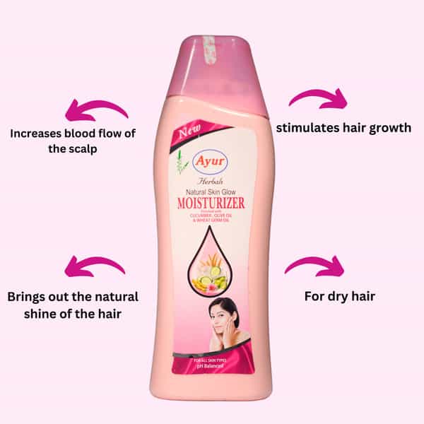 Ayur Herbals Natural Glow Moisturizering With Rose I Soft And Radiant Look I Pack Of 2 - 200Ml