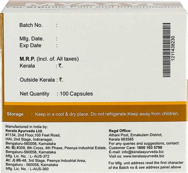 Kerala Ayurveda Myaxyl Capsule 100