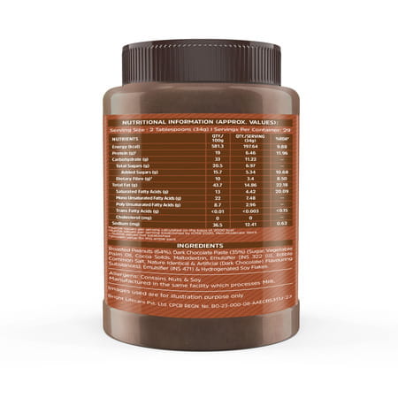 Muscleblaze Fit Chocolate Peanut Butter | Crunchy | 19 G Protein | Energy Booster | 1 Kg