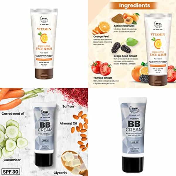 Tnw The Natural Wash Bb Cream & Vitamin C Exfoliating Face Wash