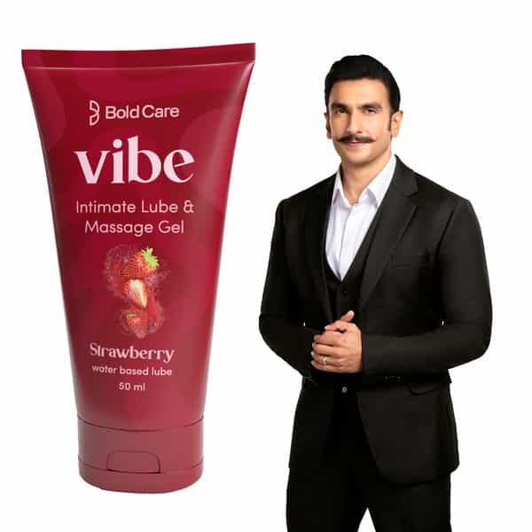 Bold Care Vibe Strawberry - Personal Lubricant For Men & Women - Premium Strawberry Flavour - 50 Ml