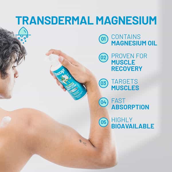 Hoop Magnesium Daily Body Lotion-Relax Muscles Post Workout | Energise Muscles (250Ml)