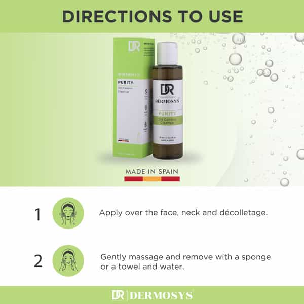 Dermosys Purity Oil Control Cleanser | Hamamelis | Thyme & Camphor | Oily & Acne Prone Skin - 75Ml
