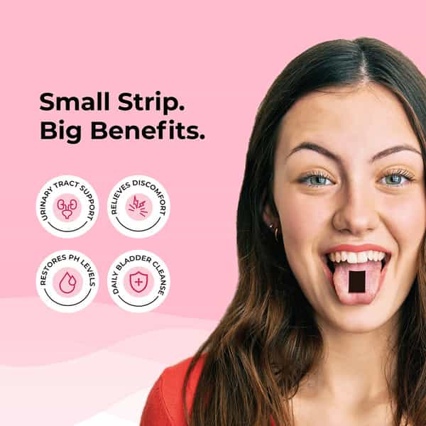 Wellbeing Nutrition Melts Uti Relief Urinary Tract Support Relieves Pain & Discomfort 30 Oral Strips