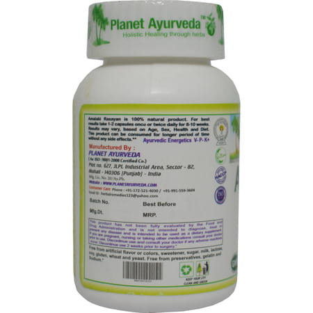 Planet Ayurveda Amalaki Rasayan Capsules - 60 Capsules