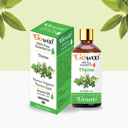 Pack Of 2 Thyme Essential Oil & Rosehip Seed Carrier Oil - 100% Pure & Natural Oil
