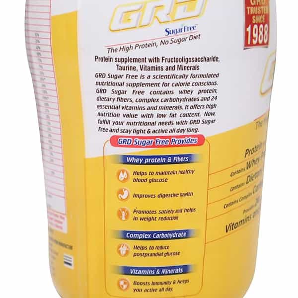 Grd Vanilla Sugar Free Powder Jar 200 Gm