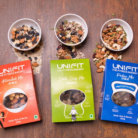Unifit Protein Mix Of Seeds | Nuts & Berries | Good Source Of Energy | (200 G)