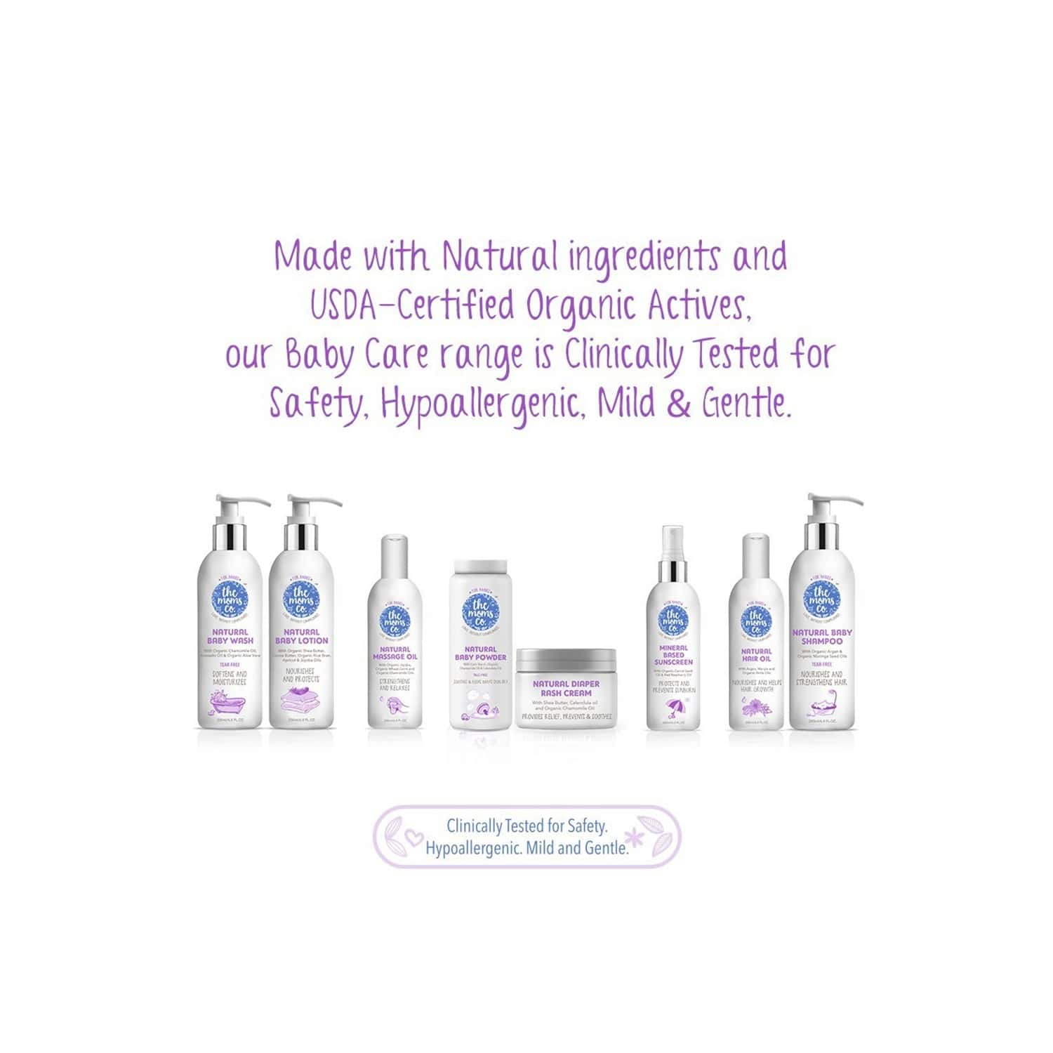 Buy The Moms Co. Natural Baby Bath Kit Of 600 Ml Online & Get Upto 60