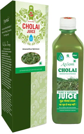 Axiom Cholai Juice|helpful In Bleeding & Pain| Manage Lower Blood Pressure Level- 500ml