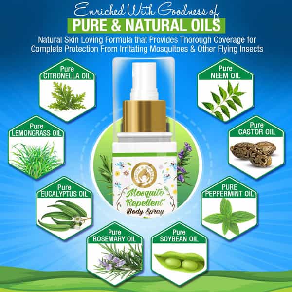 Mom & World Baby Mosquito Repellent Body Spray - 100% Naturally Derived 100 Ml
