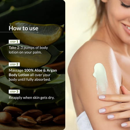 Lotus Botanicals 100% Aloe & Argan Body Lotion 270ml