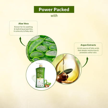 Lotus Botanicals 100% Aloe & Argan Body Lotion 270ml