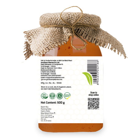 Goodcare Sundarbans Wild Forest Honey 500G | 100% Raw | Natural & Pure | Boosts Immunity