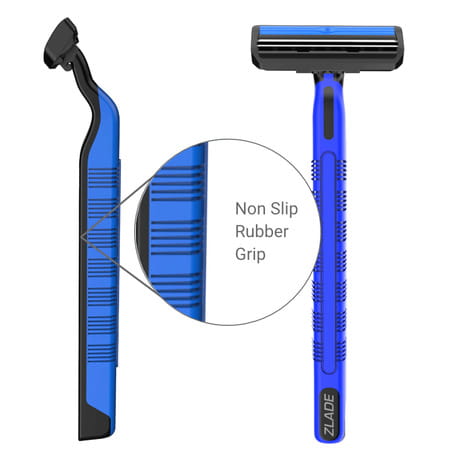 Zlade Glide Ii Plus Readyshaver Twin Blade Disposable Shaving Razor For Men - Pack Of 6