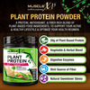 Musclexp Plant Protein - Natural Protein Powder With Pea Protein 400G (Sugar Free) + Shaker
