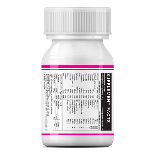 Inlife Biotin Advanced Hair Skin & Nails Supplement -Multivitamin Minerals Amino Acids -60 Cap