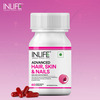 Inlife Biotin Advanced Hair Skin & Nails Supplement -Multivitamin Minerals Amino Acids -60 Cap