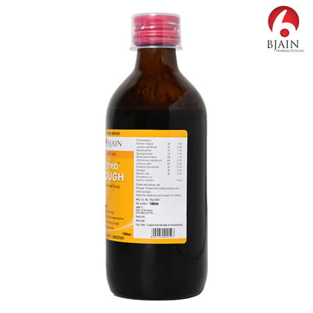 Bjain Omeo Cough Medicated Syrup | Supports Relief Throat Irritation & Chest Congestion - 100Ml