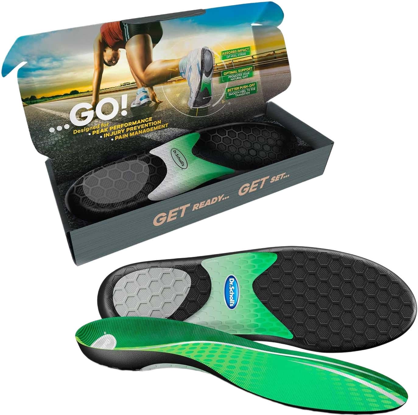 Dr. Scholl'S Performance Insoles | Men/Women | Running | Plantar Fasciitis & Runner'S Knee