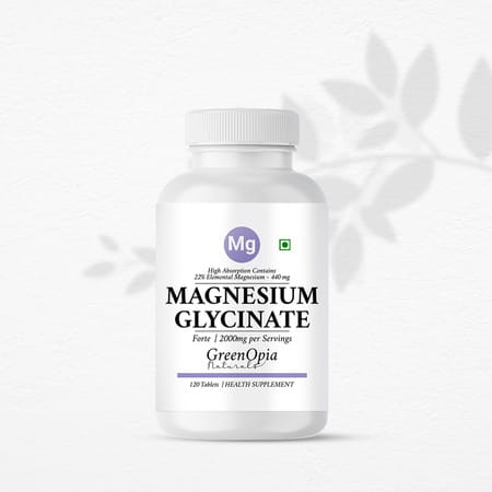 Greenopia Chelated Magnesium Glycinate 120 Vegetarian Tablets