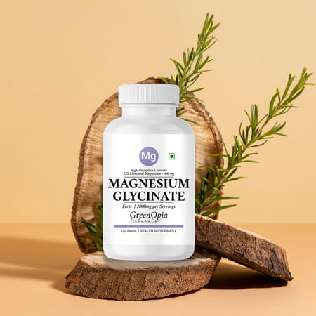 Greenopia Chelated Magnesium Glycinate 120 Vegetarian Tablets