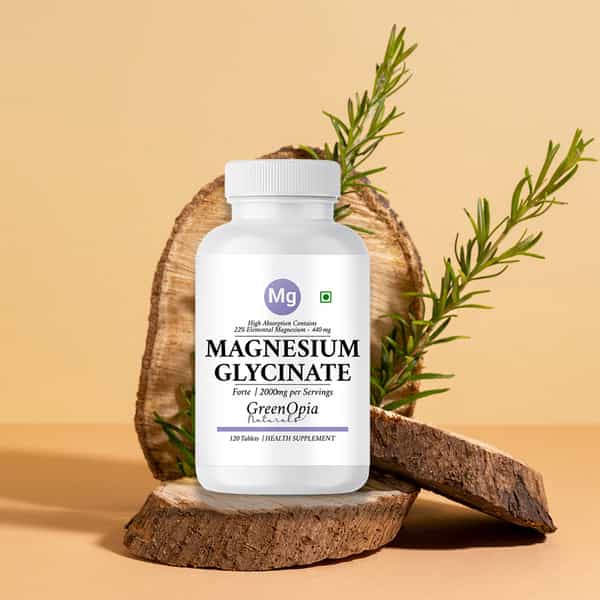Greenopia Chelated Magnesium Glycinate 120 Vegetarian Tablets