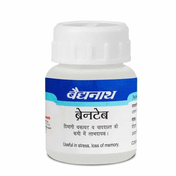 Baidyanath Ayurved Brain Tab 60 Tablets | Memory | Focus & Mental Wellness