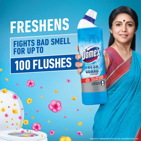 Domex Fresh Guard Ocean Fresh Disinfectant Toilet Cleaner - 500Ml