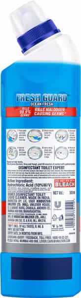 Domex Fresh Guard Ocean Fresh Disinfectant Toilet Cleaner - 500Ml