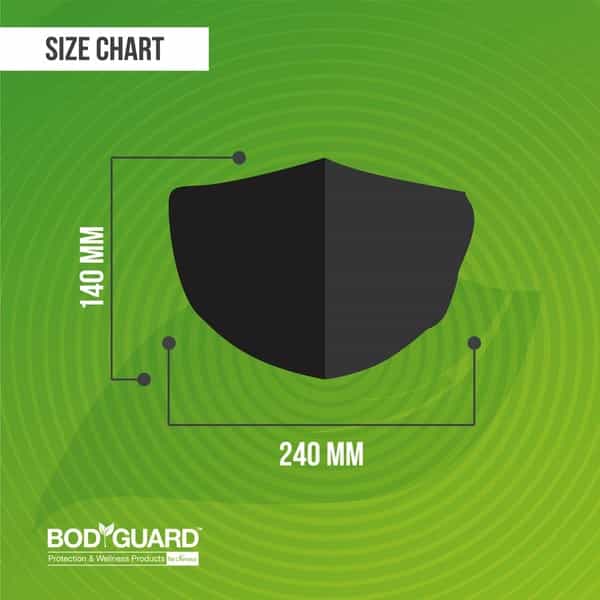 Bodyguard N95 + Pm2.5 Anti Pollution Face Mask With Activated Carbon - Large