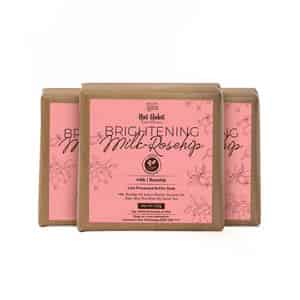 Nat Habit Milk Rosehip Bathing Soap - Reduces Wrinkles | Blackheads & Body Odor (125g)