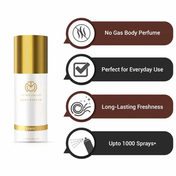 The Man Company Blanc Perfume For Men -Deodorants - 120Ml