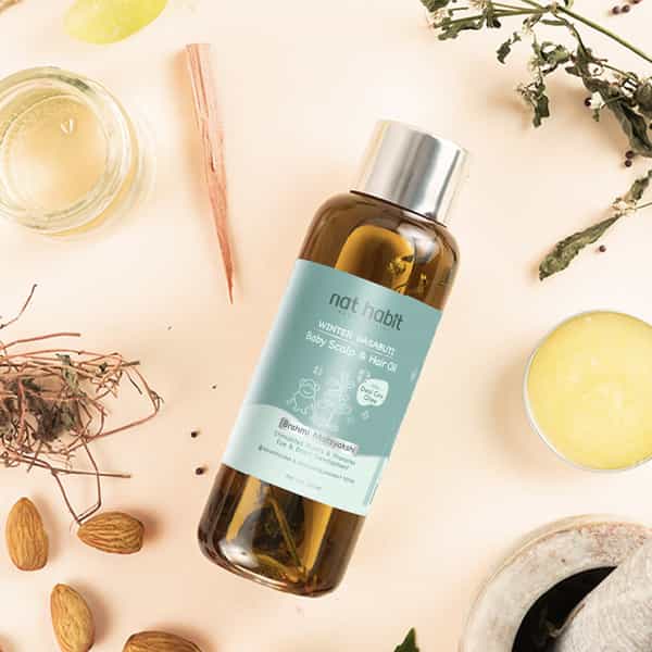 Nat Habit Brahmi Matsyakshi Winter Dasabuti Baby Hair & Scalp Oil - 110Ml