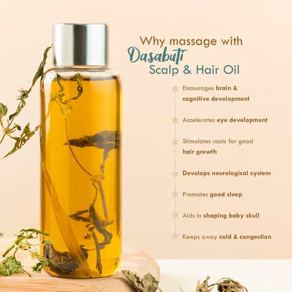 Nat Habit Brahmi Matsyakshi Winter Dasabuti Baby Hair & Scalp Oil - 110Ml