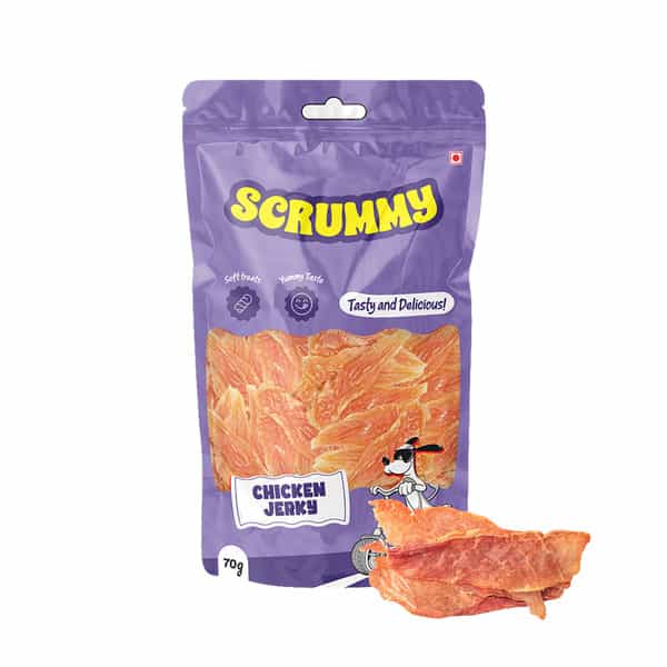 Scrummy Premium Chicken Jerky Dog Treats | 70 G