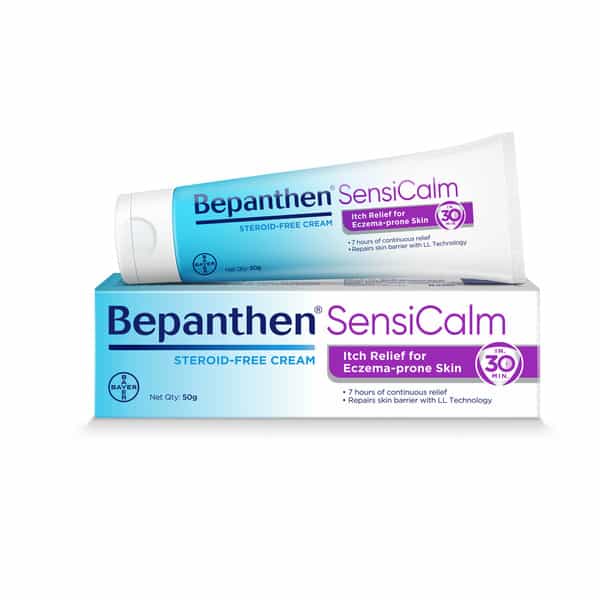 Bepanthen Sensicalm Cream | Worlds No.1 Skincare Brand | Steroid-Free | Itch Relief Cream | 50G