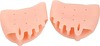 Skudgear 2 Pieces Toe Separator Bunion Corrector Straightner Hallux Valgus Pain Relief Skin Color