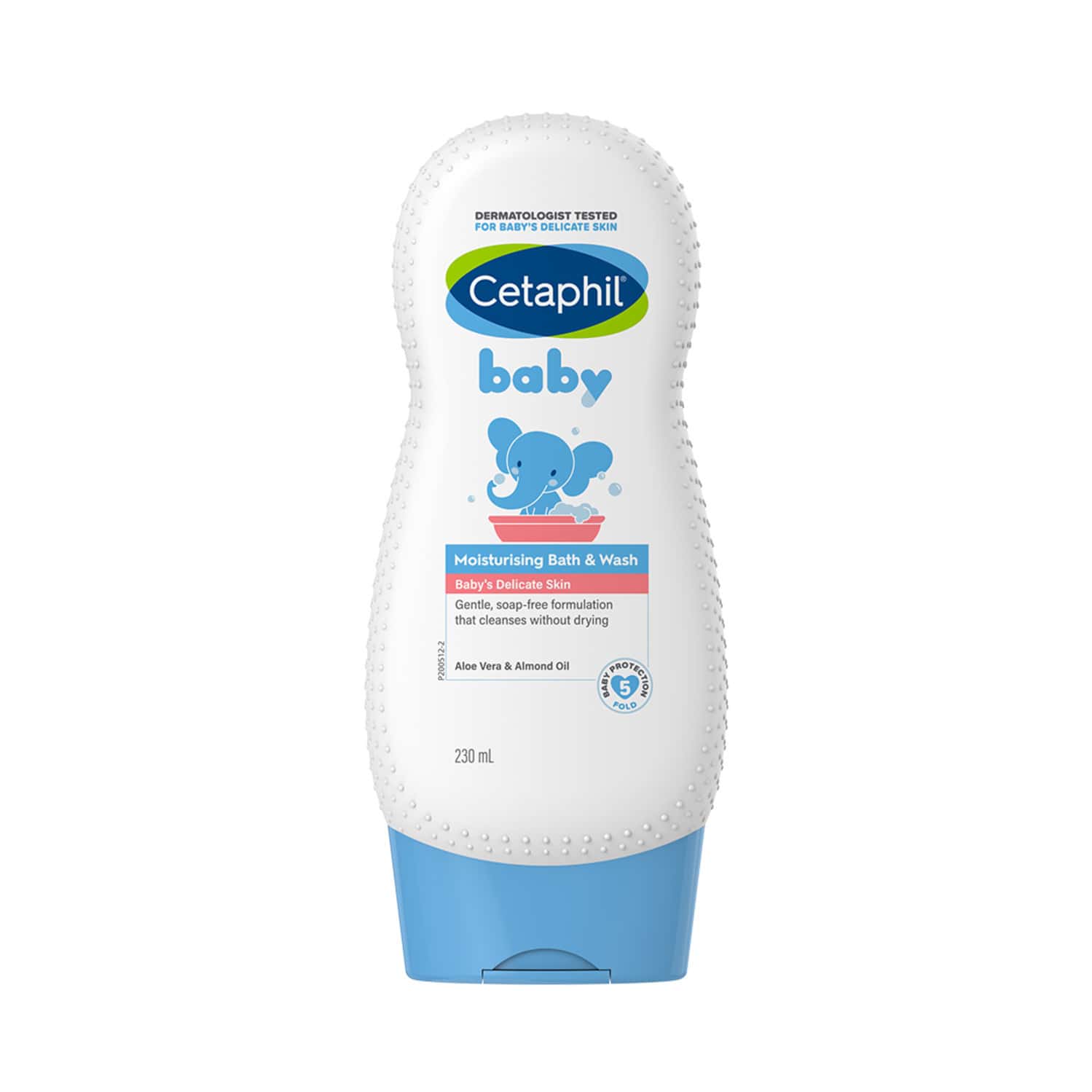 Cetaphil Baby Moisturising Bath & Wash | Aloe Vera & Almond Oil | Bottle | 200 Ml