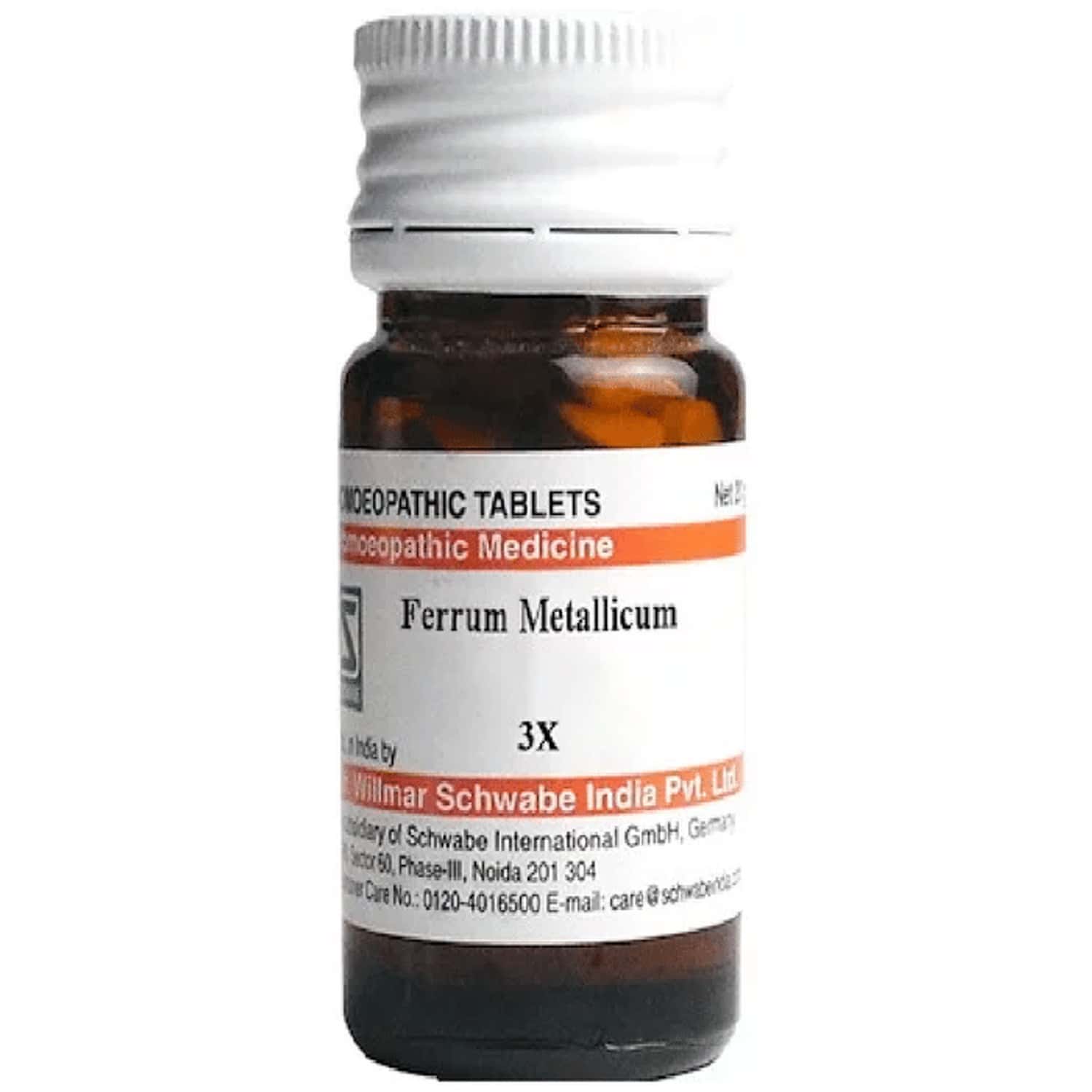 Dr. Willmar Schwabe India Ferrum Metallicum Trituration Tablet 3x 20 No's